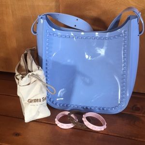 Carmen sol Cross body *organizer bag *3 bangles